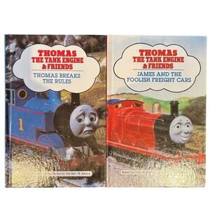 VTG 1991 1st US Ed. Set of 2 Thomas the Tank Engine Books, by Rev. W. Awdry, HC